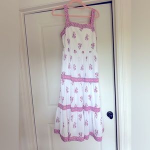 J Crew floral tiered maxi dress, Size 4